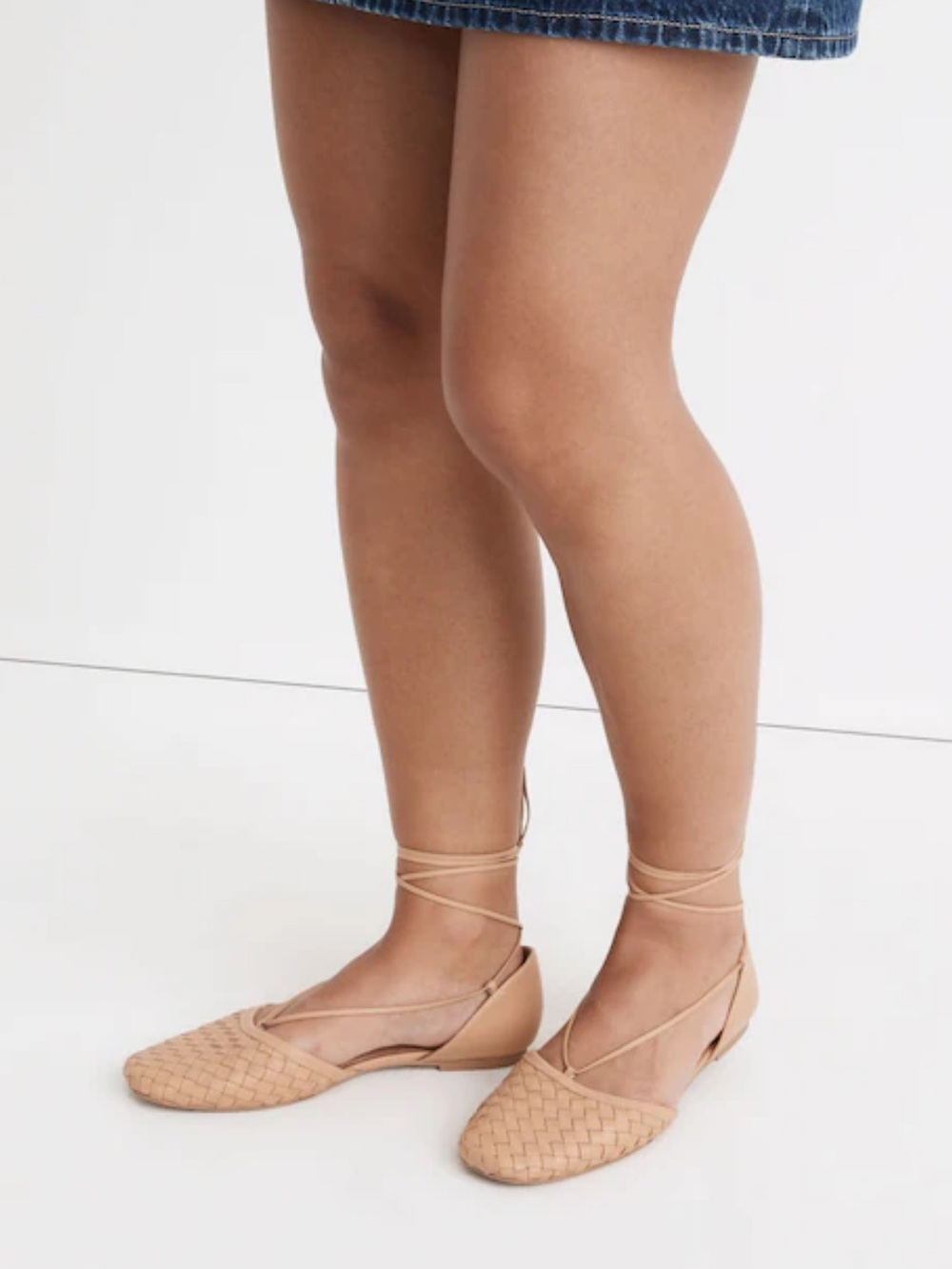 Madewell Celina Lace Up Leather Flat